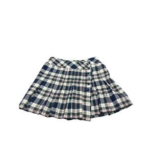 Vintage Y2K Limited Too Green Blue Plaid Skirt Skort Girls Size 12